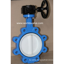 PTFE Full Lined Lug Type Butterfly Valve